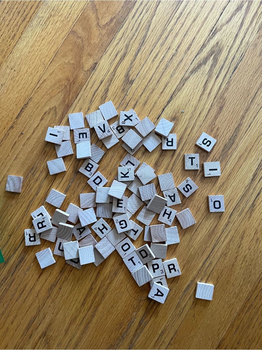 Loose Wooden Letter Tiles - Natural Wood Alphabet Game Pieces